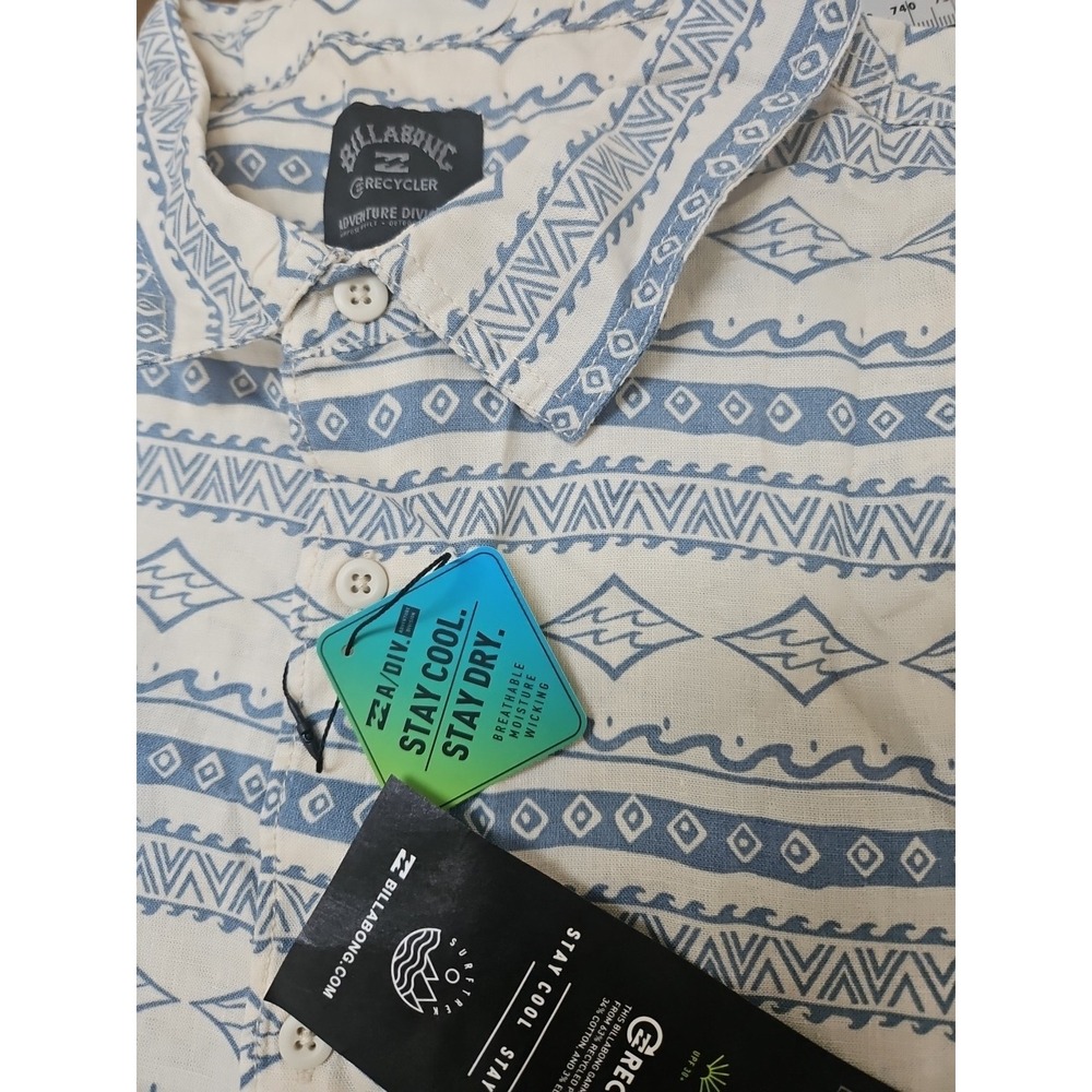 Billabong Recycler Surf Shirt Men's A/DIV Cosmics Shirt size Medium Waves New